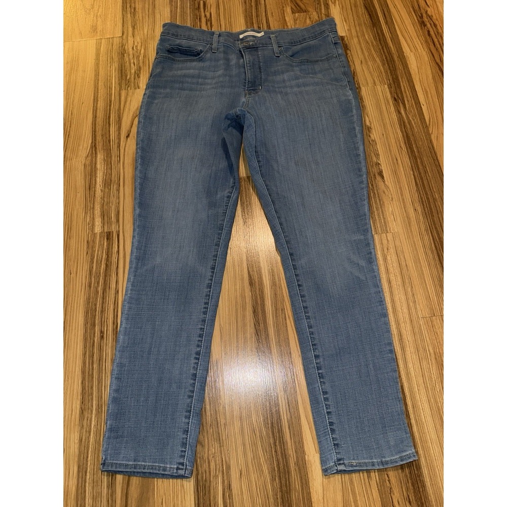 Levis 311 Shaping Skinny Jeans Womens 33x30 Light‎ Wash Stretch Denim Mid Rise